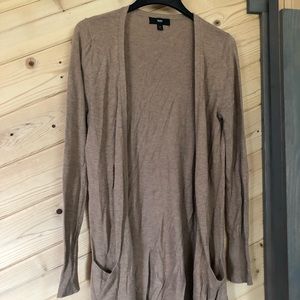 Long oat cardigan